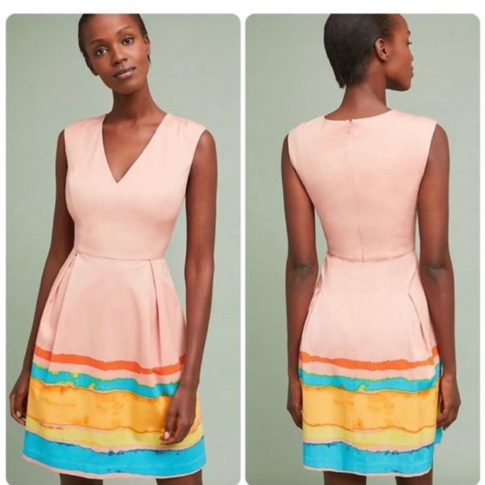 Anthropologie pink dress, size 2